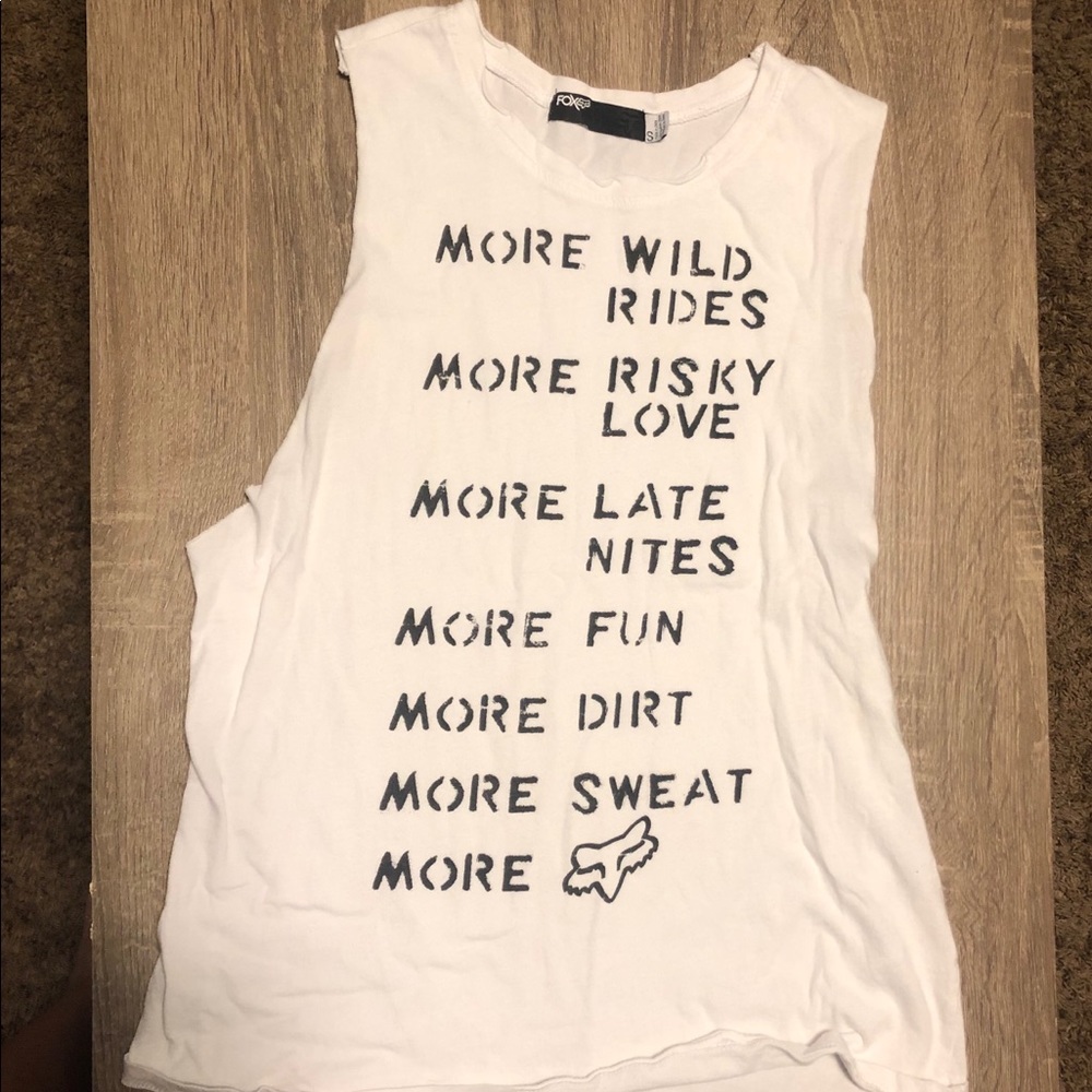 Fox muscle tank - size small